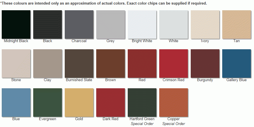 Agricultural Colour Chart with 22 colours